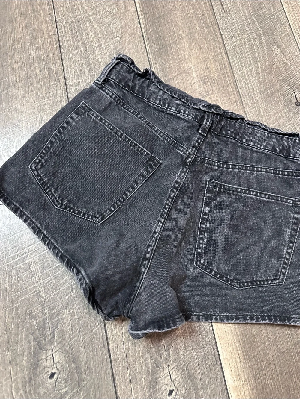 Divided Black Denim Shorts